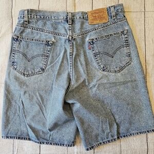 Vintage Levi's •Size 36• 550 Shorts Blue Red Tab Relaxed Fit Y2K 10 Inch Inseam